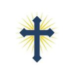 religion-cross-symbol-with-shinning-sun-behind-free-vector